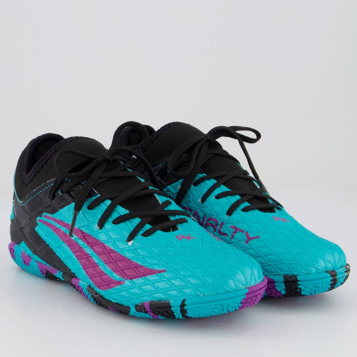 Chuteira Penalty RX Locker Y-3 Futsal Juvenil Azul e Preta Azul/Preto 2