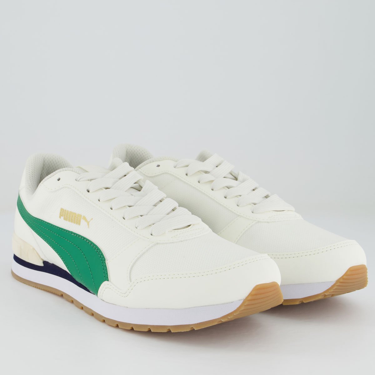 Tênis Puma ST Runner V2 BDP Off White e Verde Branco/Verde 2