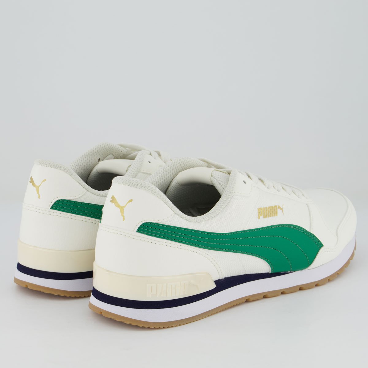Tênis Puma ST Runner V2 BDP Off White e Verde Branco/Verde 3