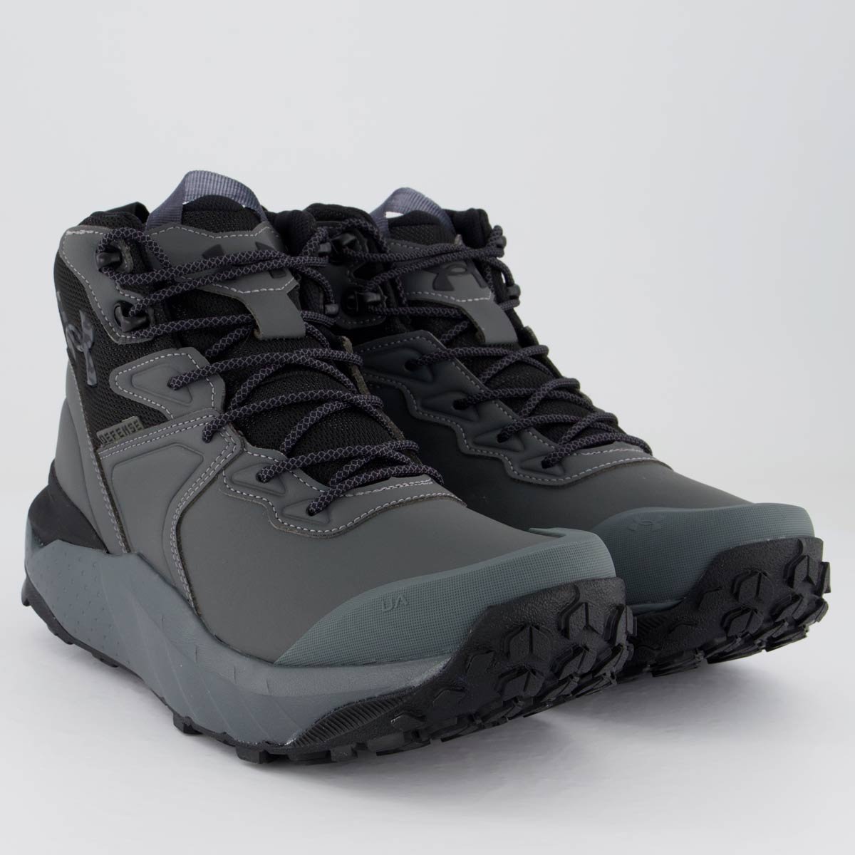 Tênis Under Armour Defense Mid Cinza e Preto Cinza/Preto 2