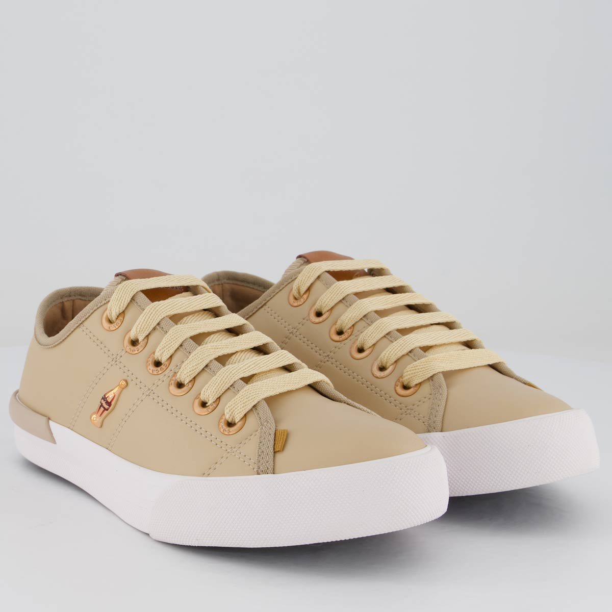 Tênis Coca Cola Miami Town Feminino Bege 2