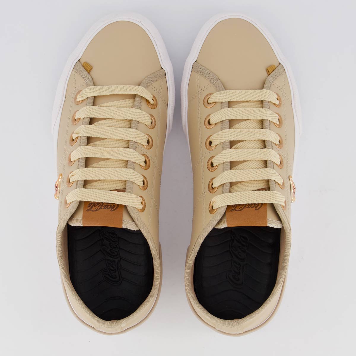 Tênis Coca Cola Miami Town Feminino Bege 4