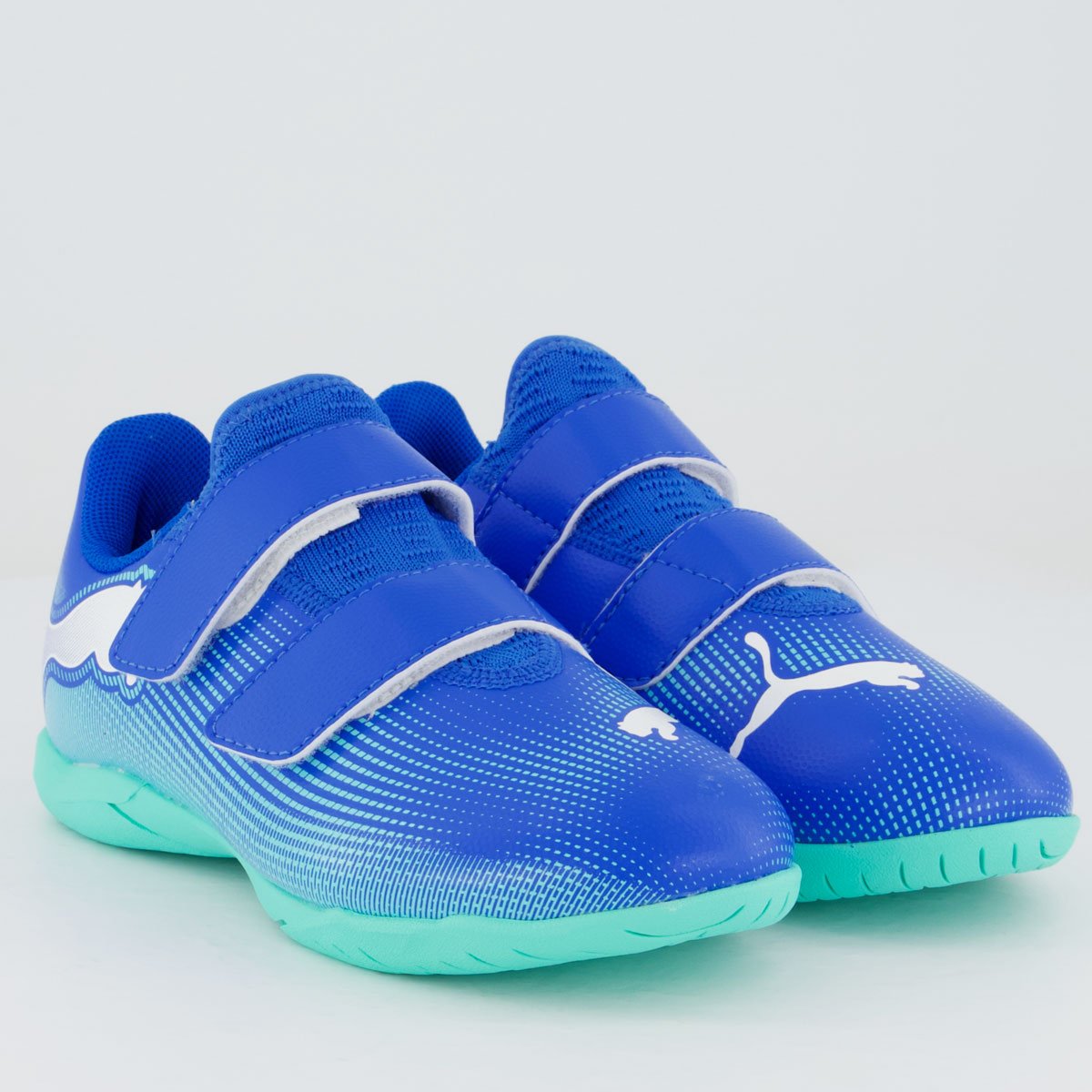 Chuteira Puma Future 7 Play Futsal V Infantil Azul Azul 2