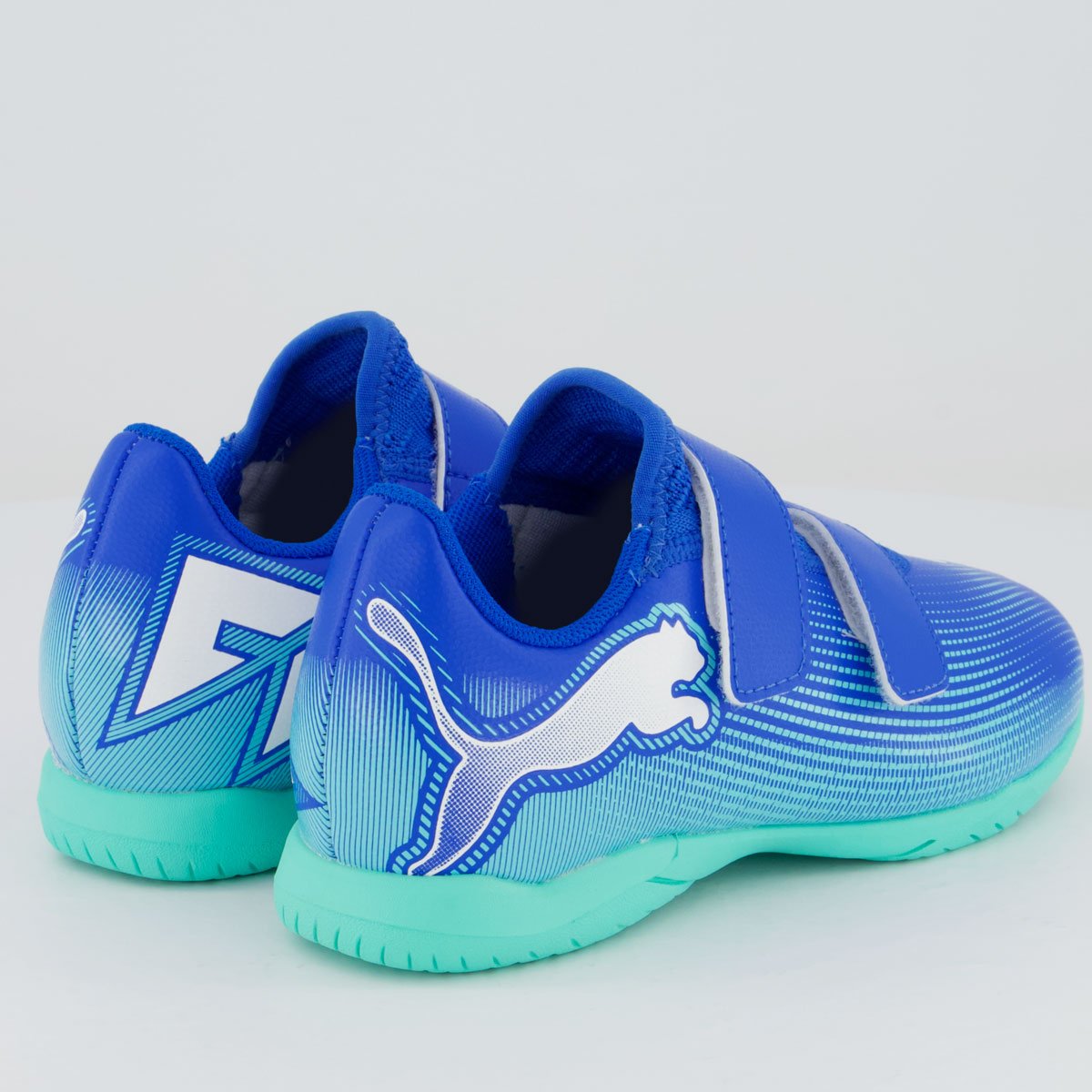 Chuteira Puma Future 7 Play Futsal V Infantil Azul Azul 3