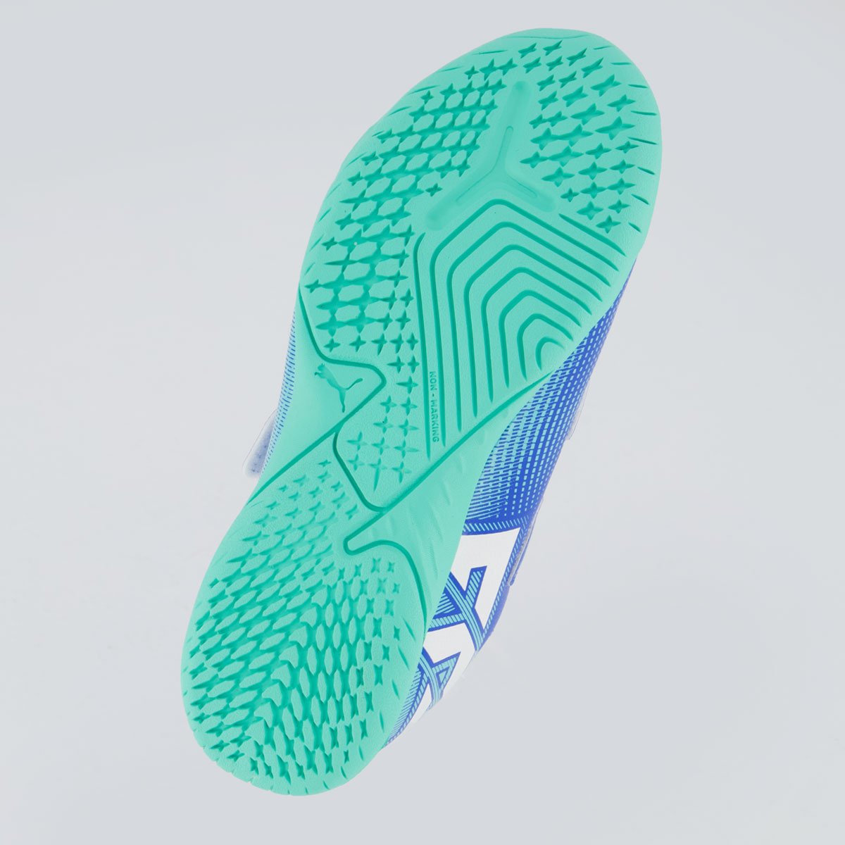 Chuteira Puma Future 7 Play Futsal V Infantil Azul Azul 5