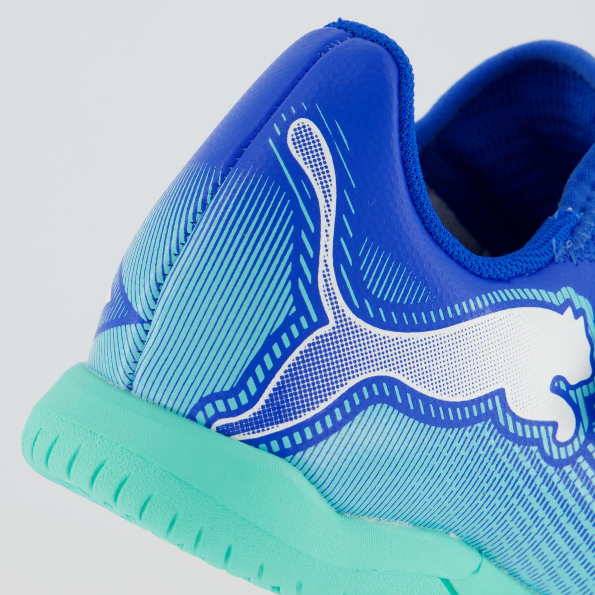 Chuteira Puma Future 7 Play Futsal V Infantil Azul Azul 6