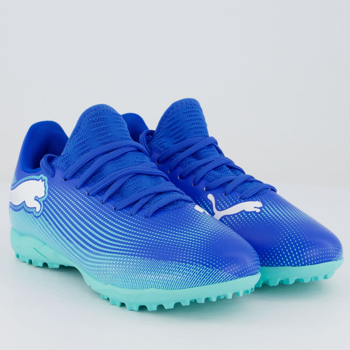 Chuteira Puma Future 7 Play TT PS BDP Society Juvenil Azul Azul 2