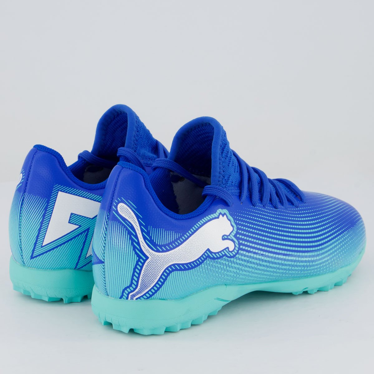 Chuteira Puma Future 7 Play TT PS BDP Society Juvenil Azul Azul 3