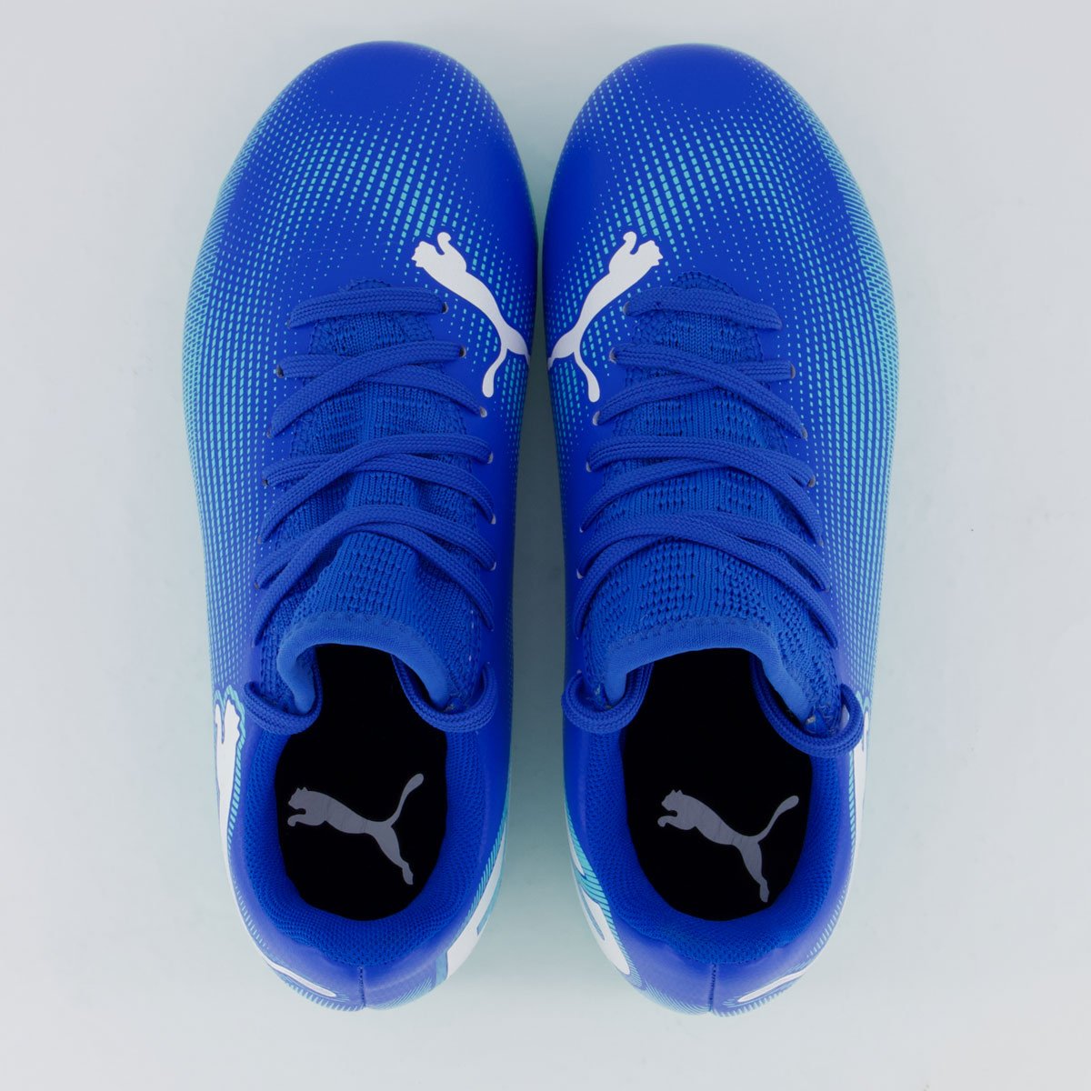 Chuteira Puma Future 7 Play TT PS BDP Society Juvenil Azul Azul 4