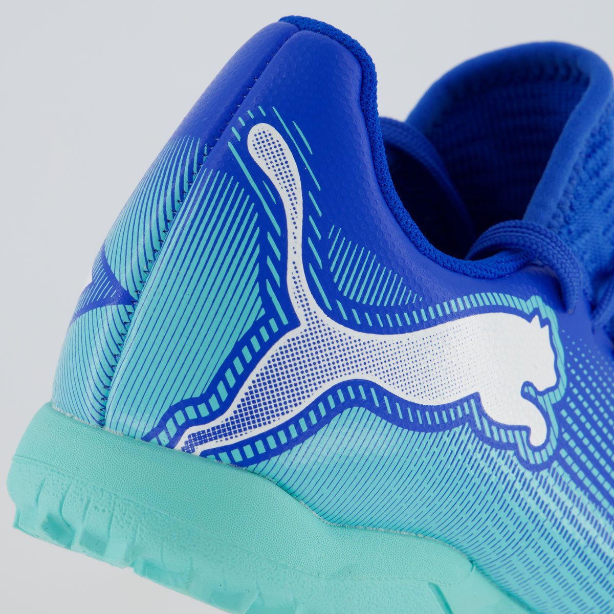 Chuteira Puma Future 7 Play TT PS BDP Society Juvenil Azul Azul 6