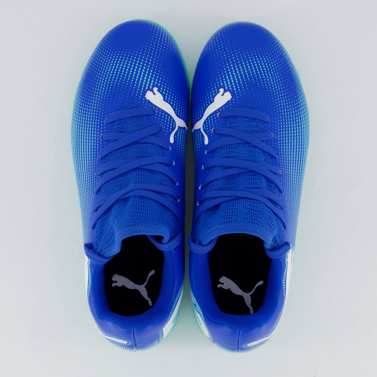 Chuteira Puma Future 7 Play IT PS BDP Futsal Infantil Azul Azul 4