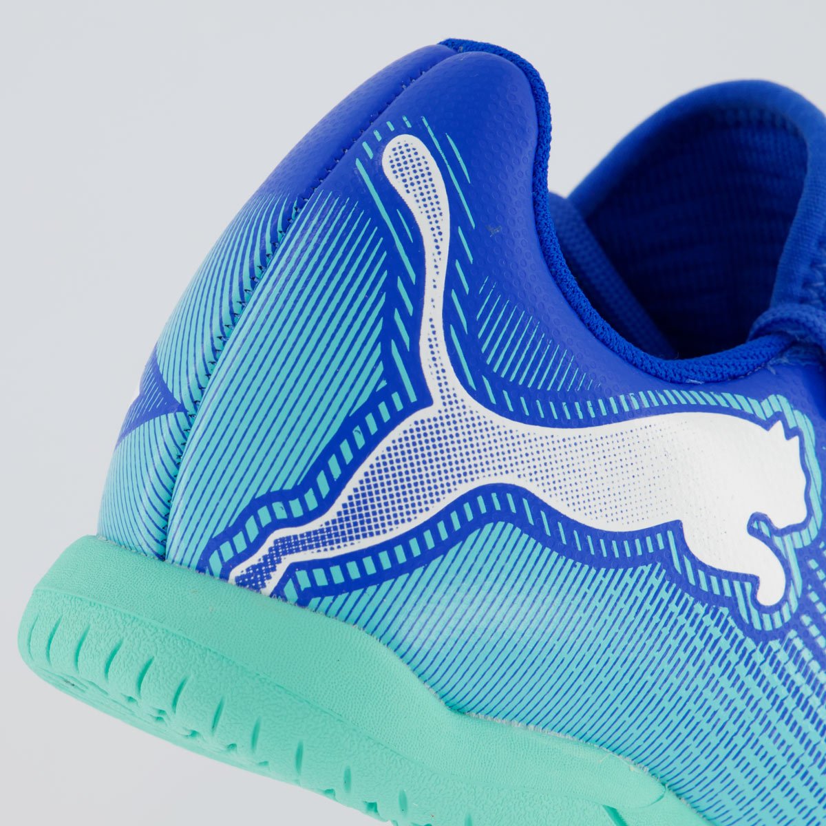 Chuteira Puma Future 7 Play IT PS BDP Futsal Infantil Azul Azul 6