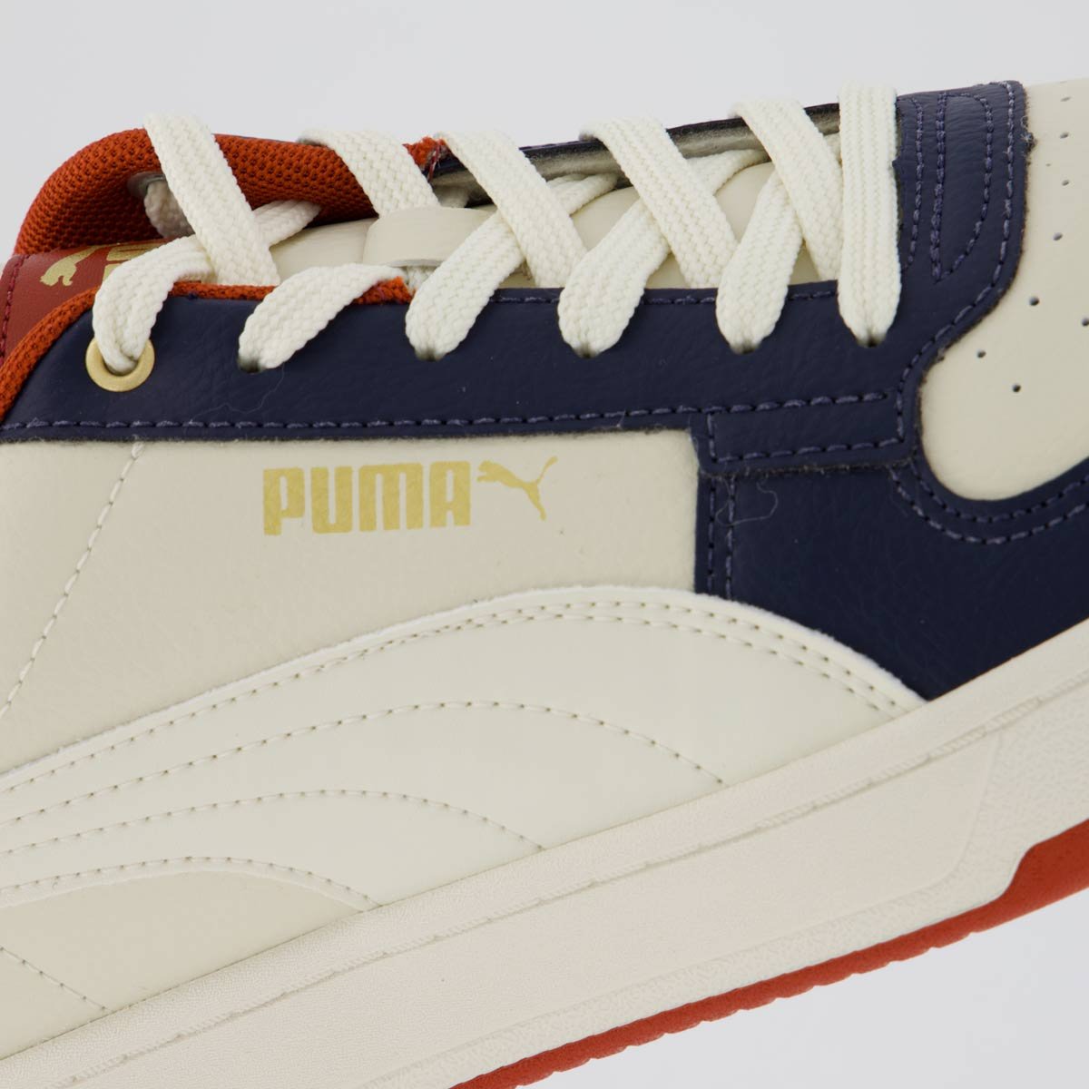 Tênis Puma Caven 2.0 BDP Off White e Vermelho Branco/Vermelho 7