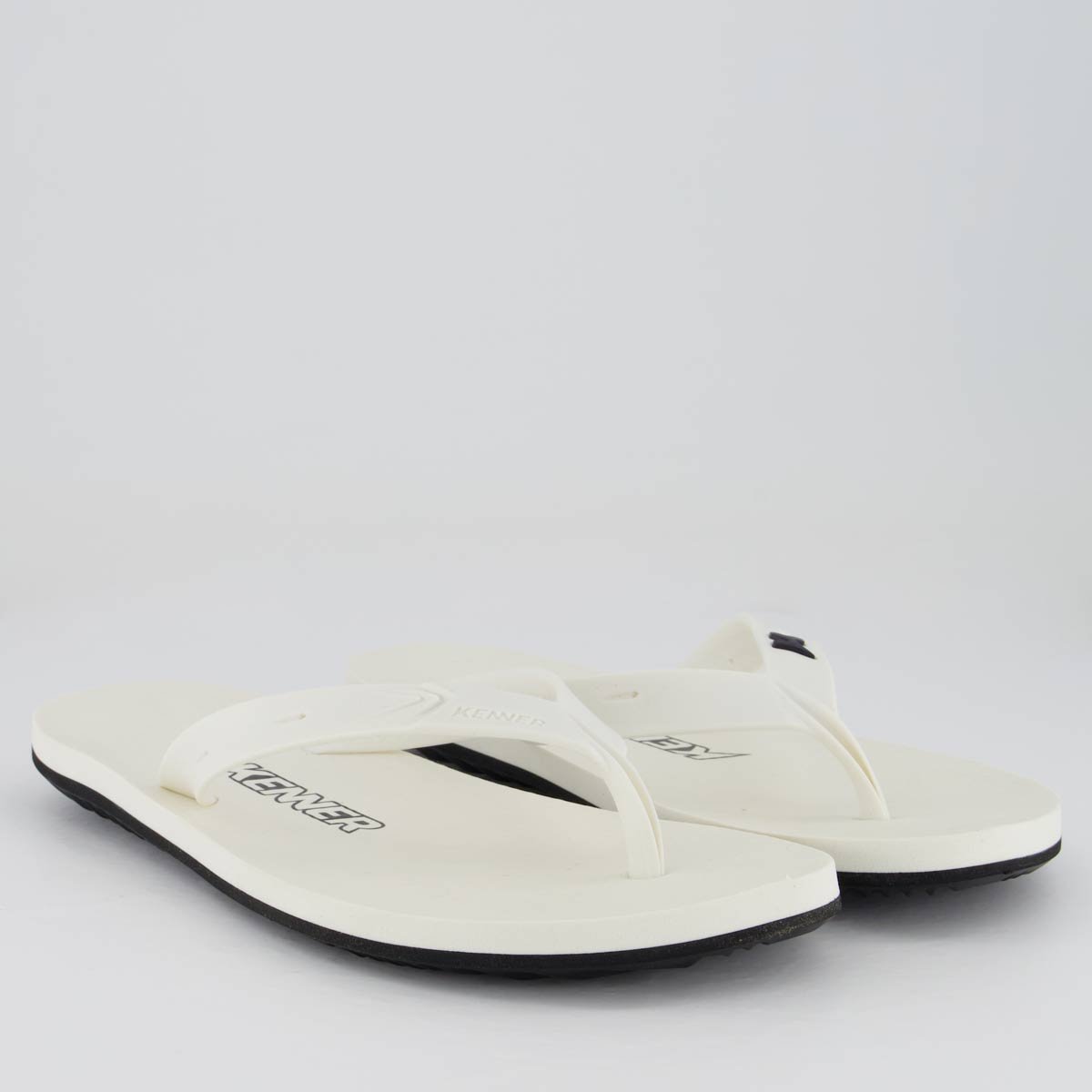 Chinelo Kenner New Summer Branco e Preto Branco/Preto 3