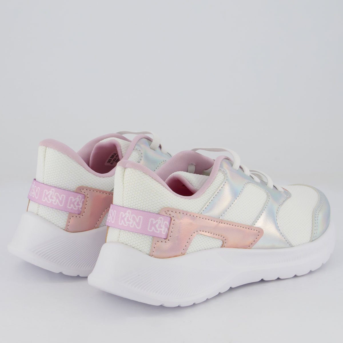 Tênis Klin Freedom Juvenil Holográfico Branco e Lilas Branco/Roxo 3