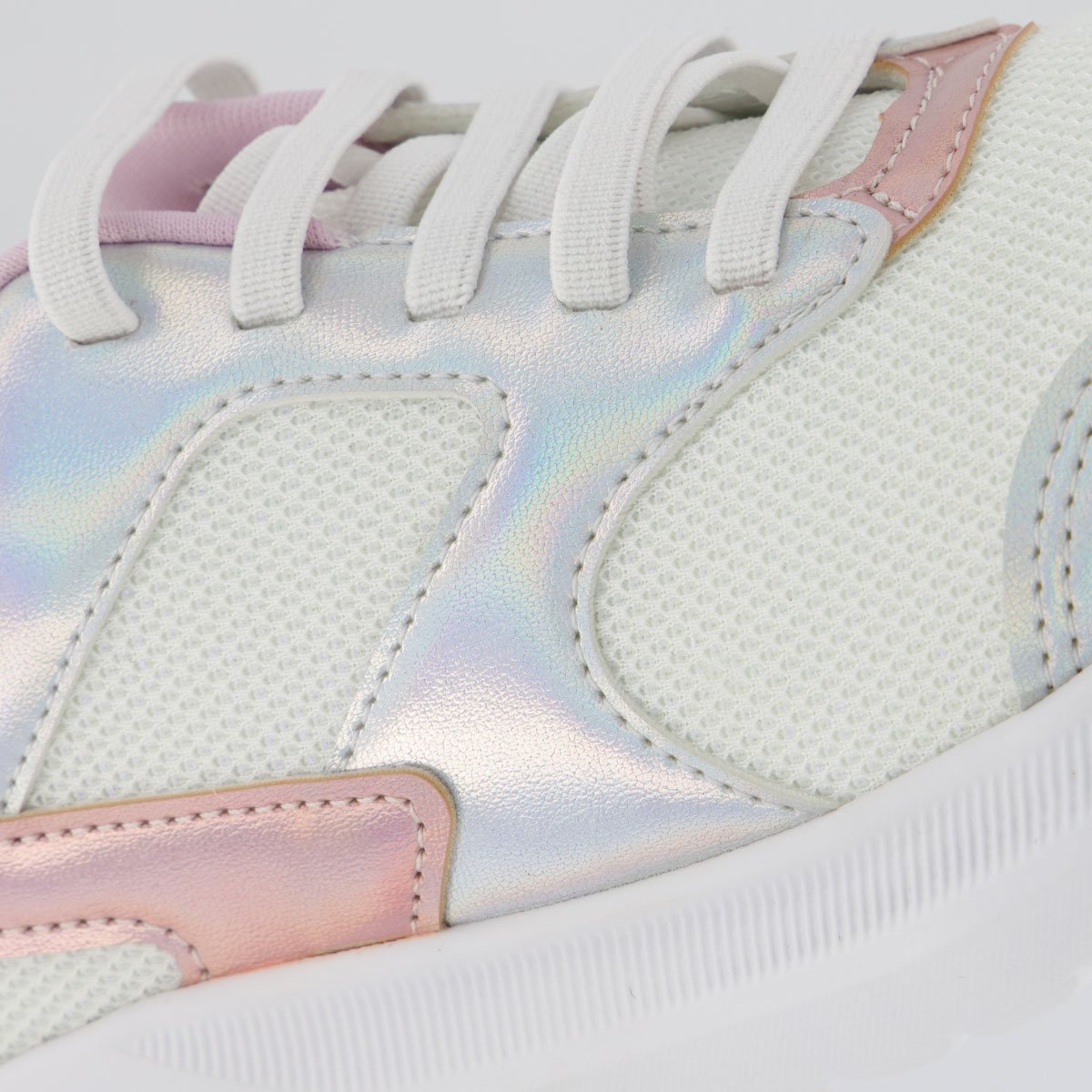 Tênis Klin Freedom Juvenil Holográfico Branco e Lilas Branco/Roxo 7