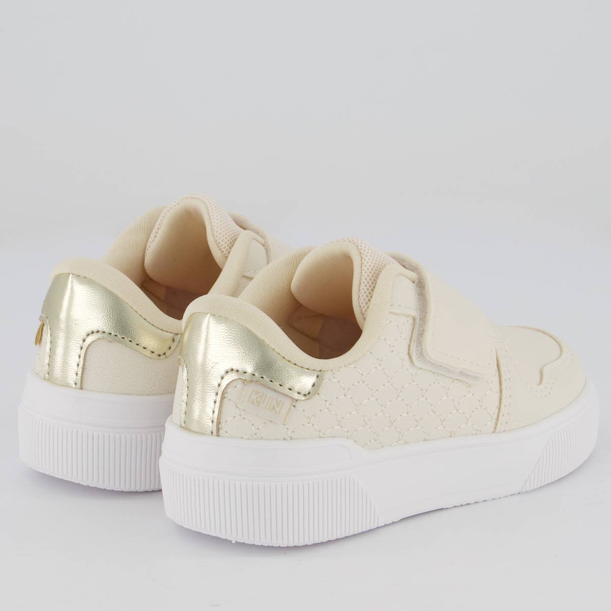 Tênis Klin Sky Infantil Off White e Dourado Branco/Dourado 3