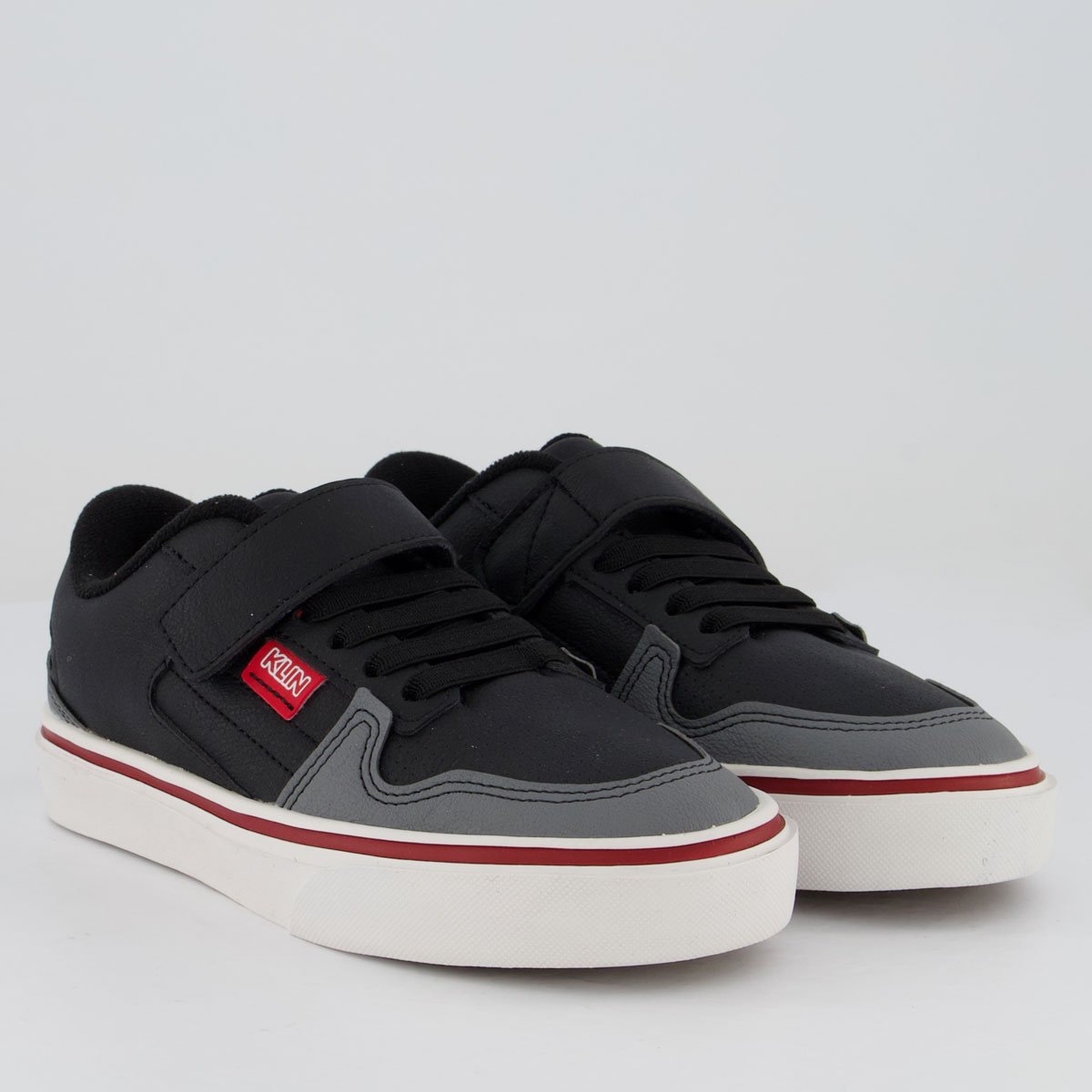 Tênis Klin Freestyle Juvenil Preto e Grafite Preto/Cinza 2