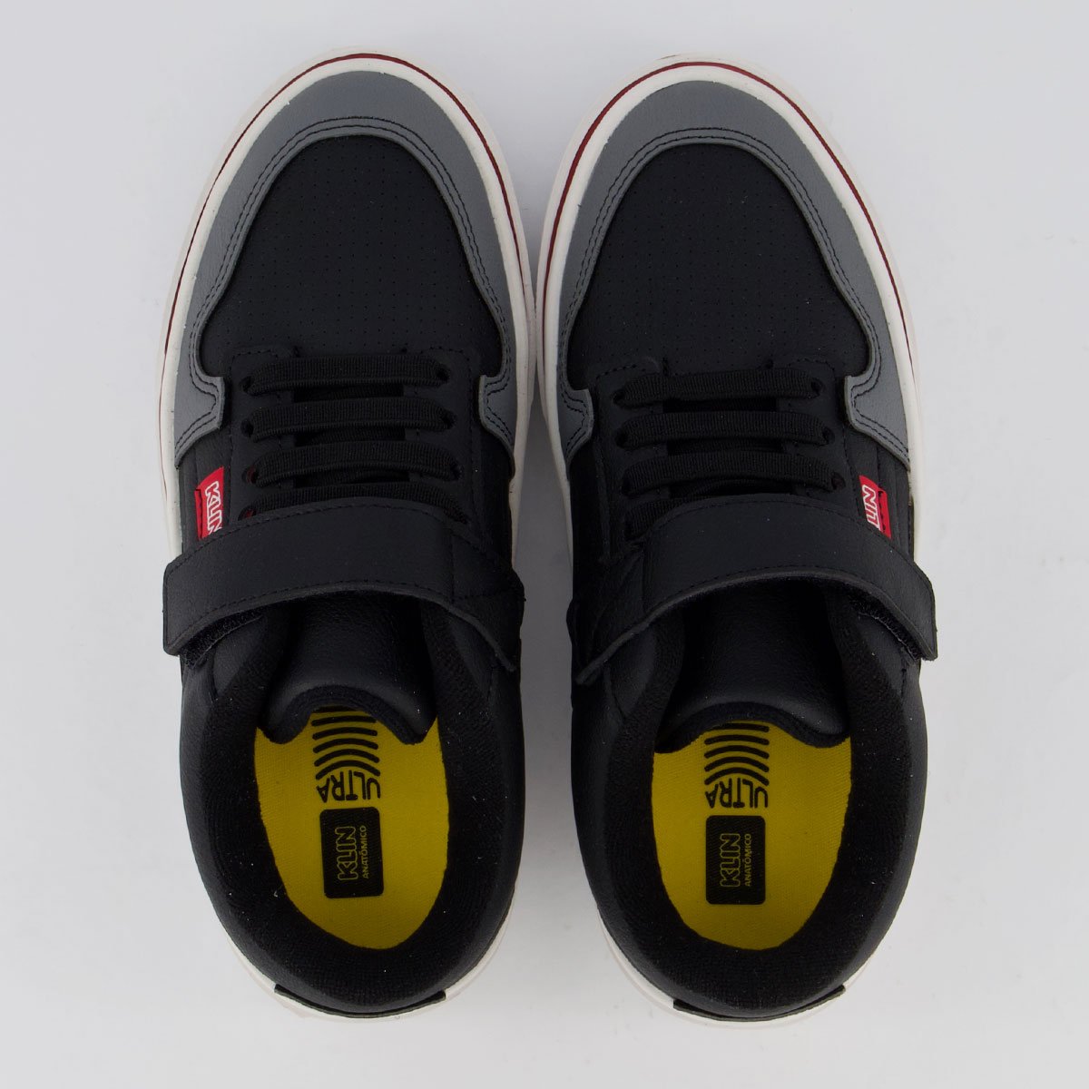 Tênis Klin Freestyle Juvenil Preto e Grafite Preto/Cinza 4