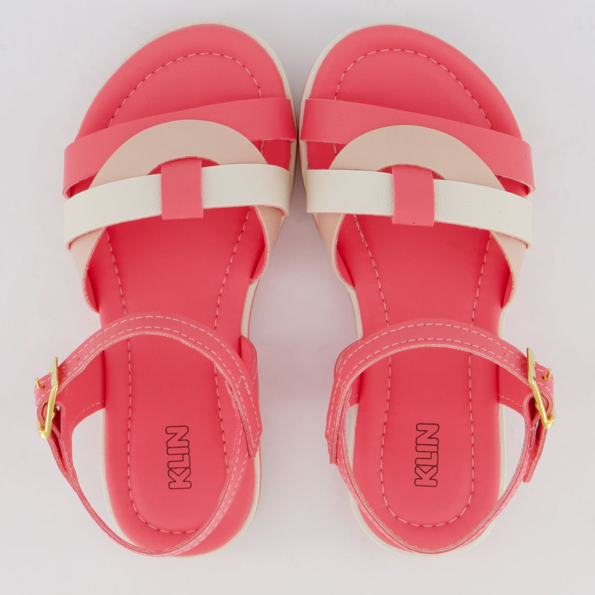 Sandalia Klin Lolinha Infantil Rosa Rosa 4