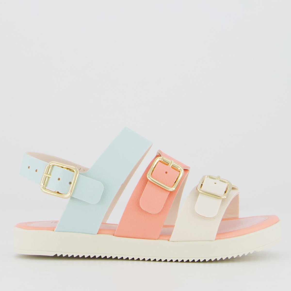 Sandalia Klin Lolinha Infantil Bege e Azul