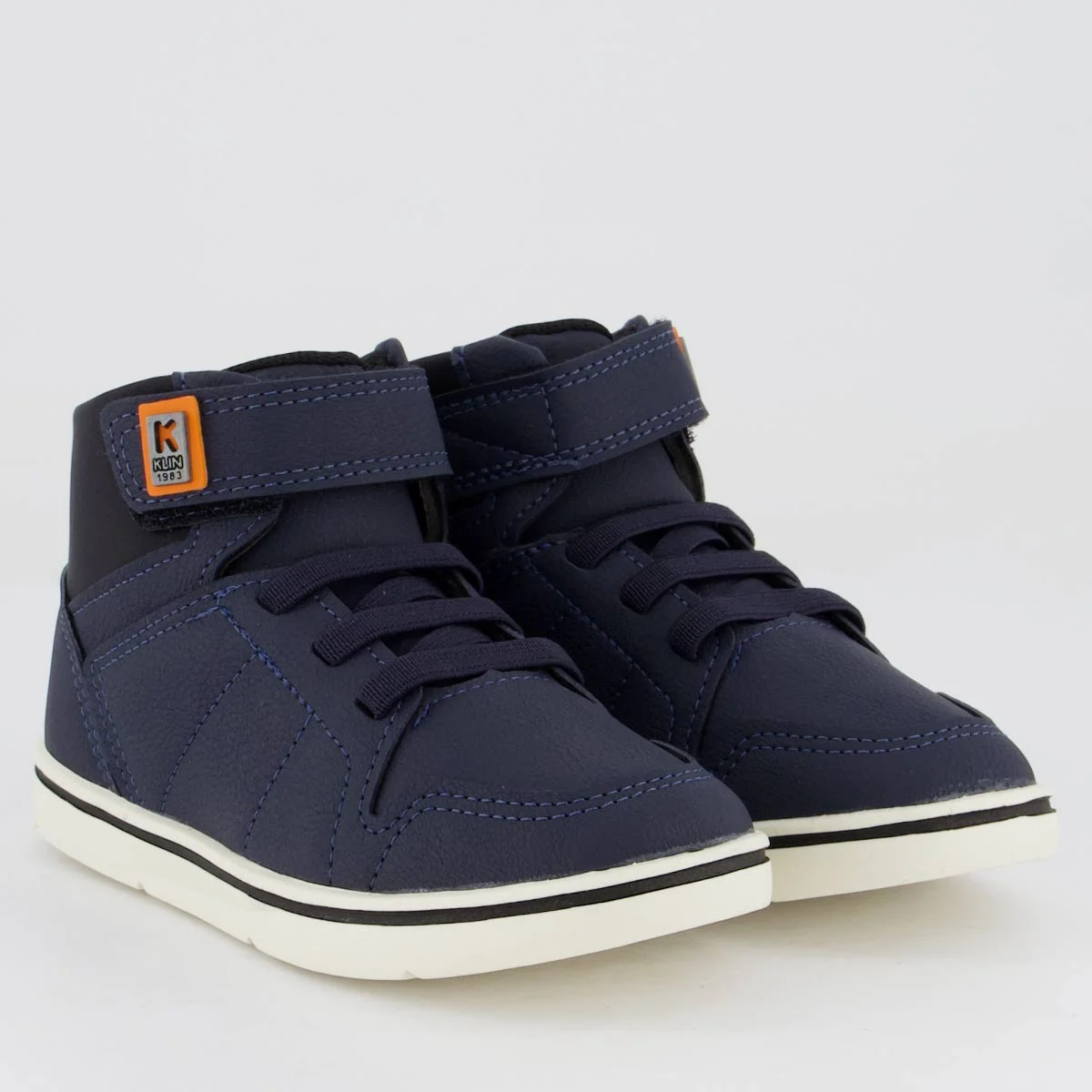 Tênis Klin Flyer Cano Médio Infantil Marinho e Preto Azul/Preto 2