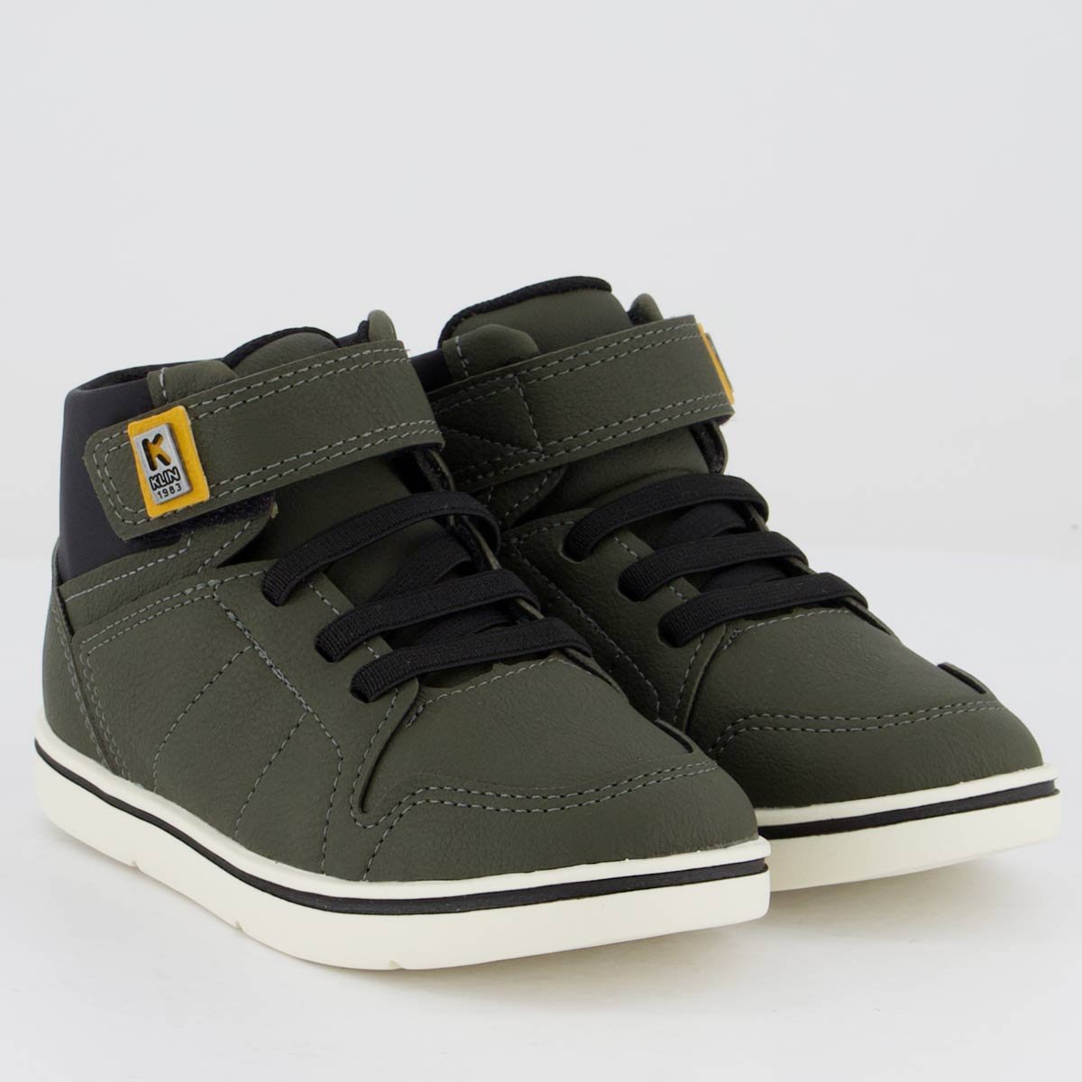 Tênis Klin Flyer Cano Médio Infantil Verde Militar e Preto Verde/Preto 2