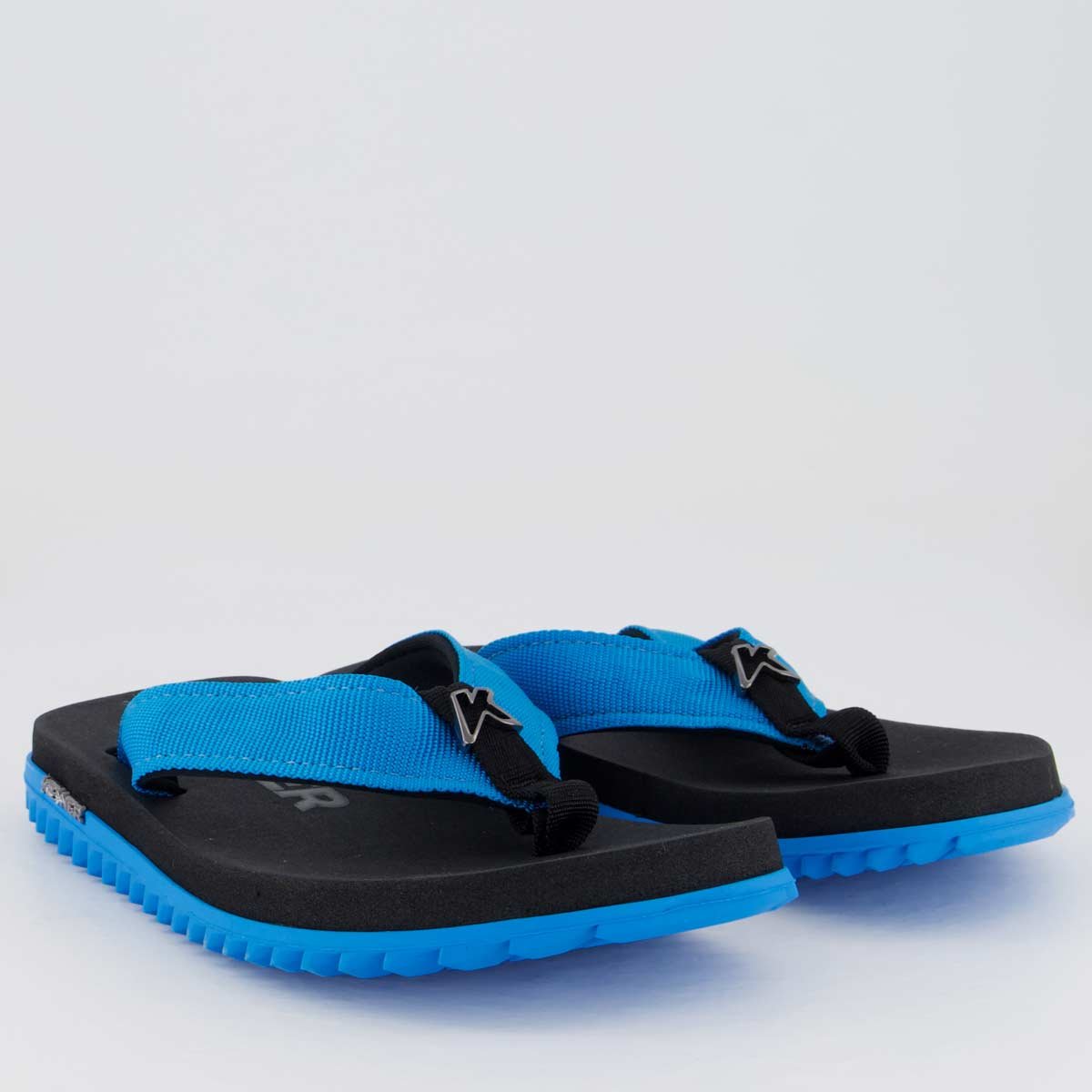 Chinelo Kenner Kivah Juvenil Preto e Azul Preto/Azul 3