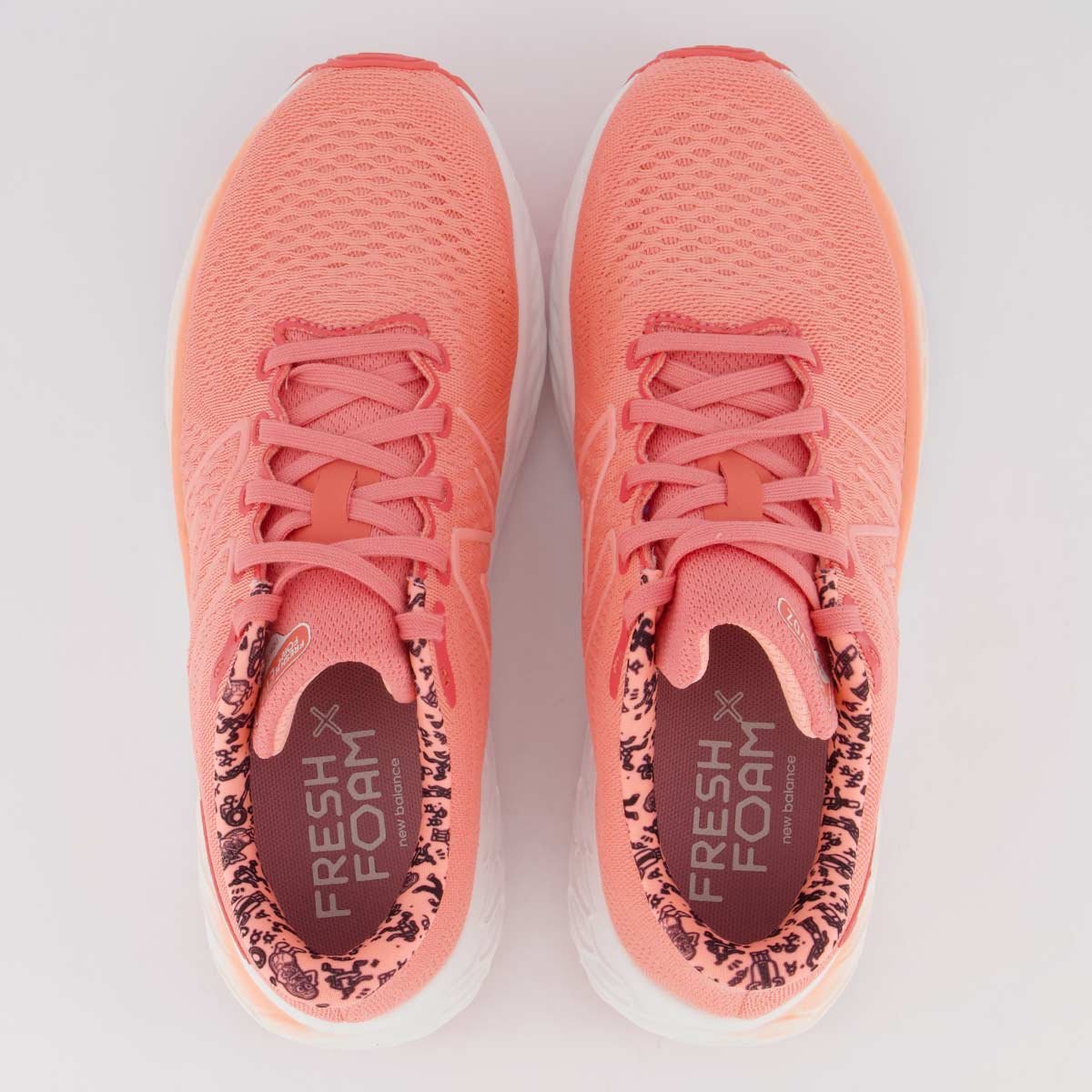 Tênis New Balance Fresh Foam X Evoz V3 Feminino Coral Laranja 4
