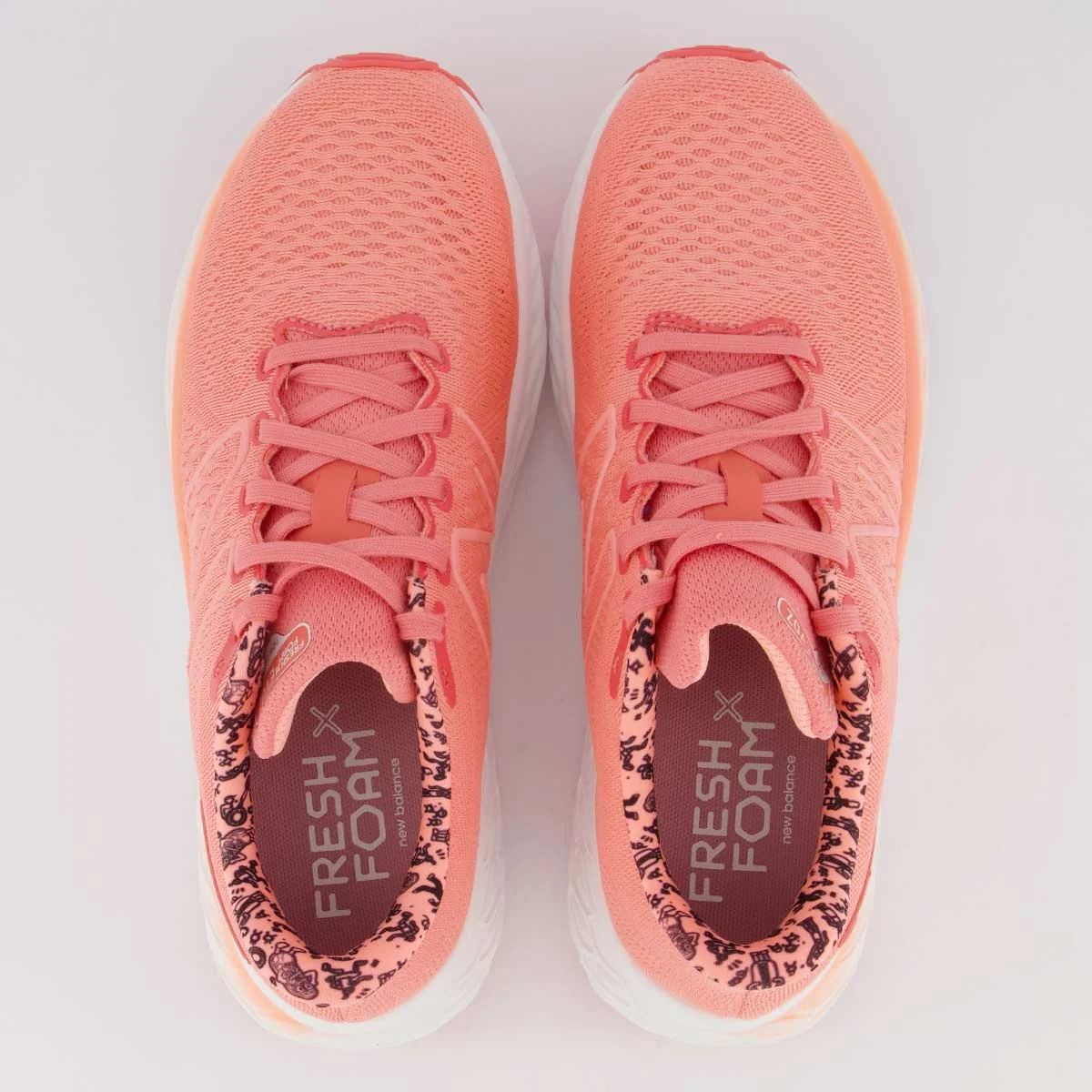 Tênis New Balance Fresh Foam X Evoz V3 Feminino Coral Laranja 4