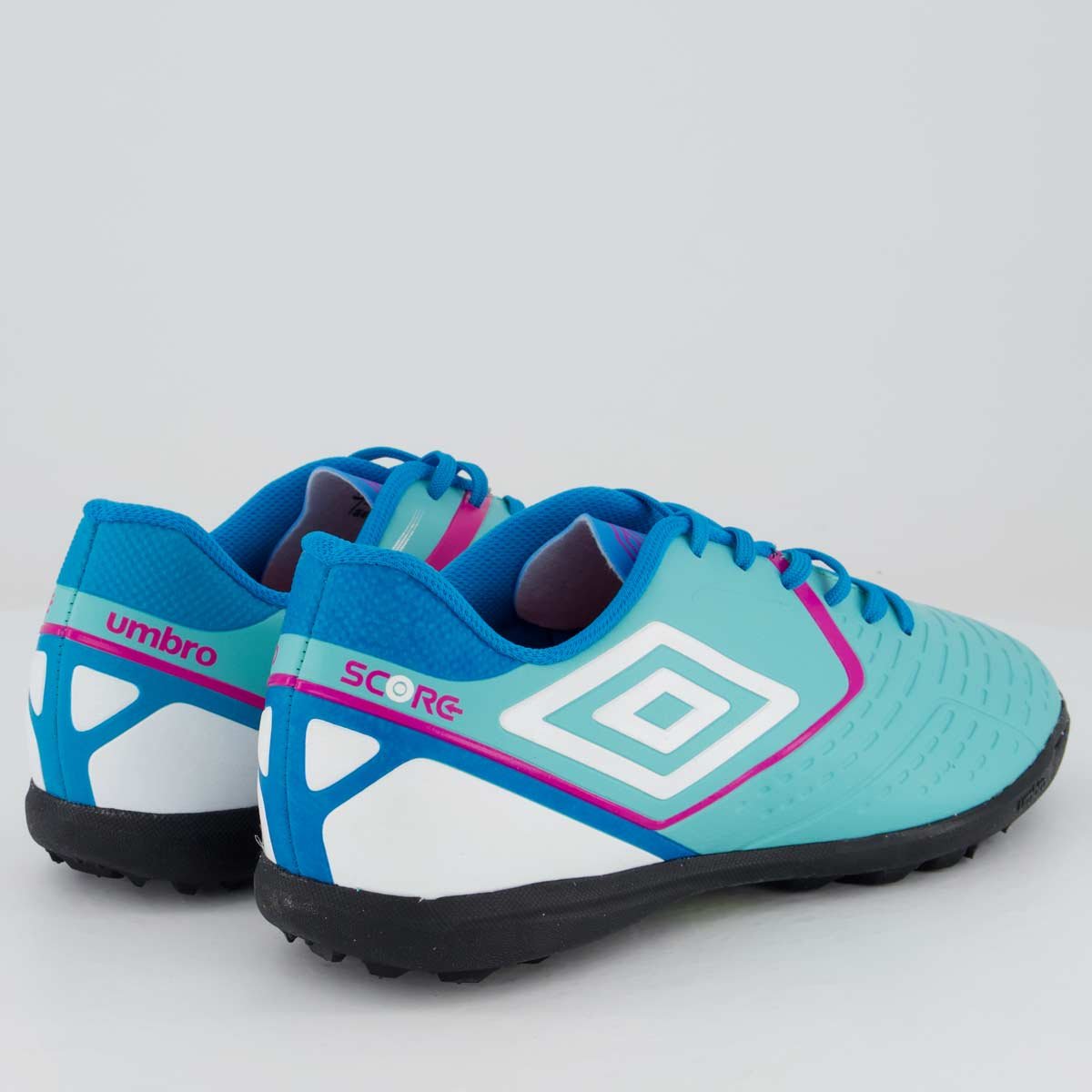 Chuteira Umbro Score Society Azul Turquesa Azul 3
