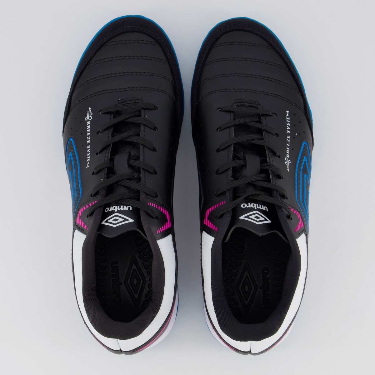 Chuteira Umbro X-Comfort Futsal Preta e Azul Preto/Azul 4