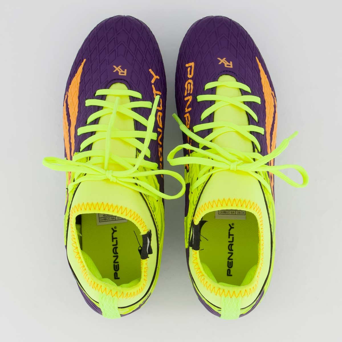 Chuteira Penalty RX Locker Y-3 Campo Juvenil Roxa Roxo 4