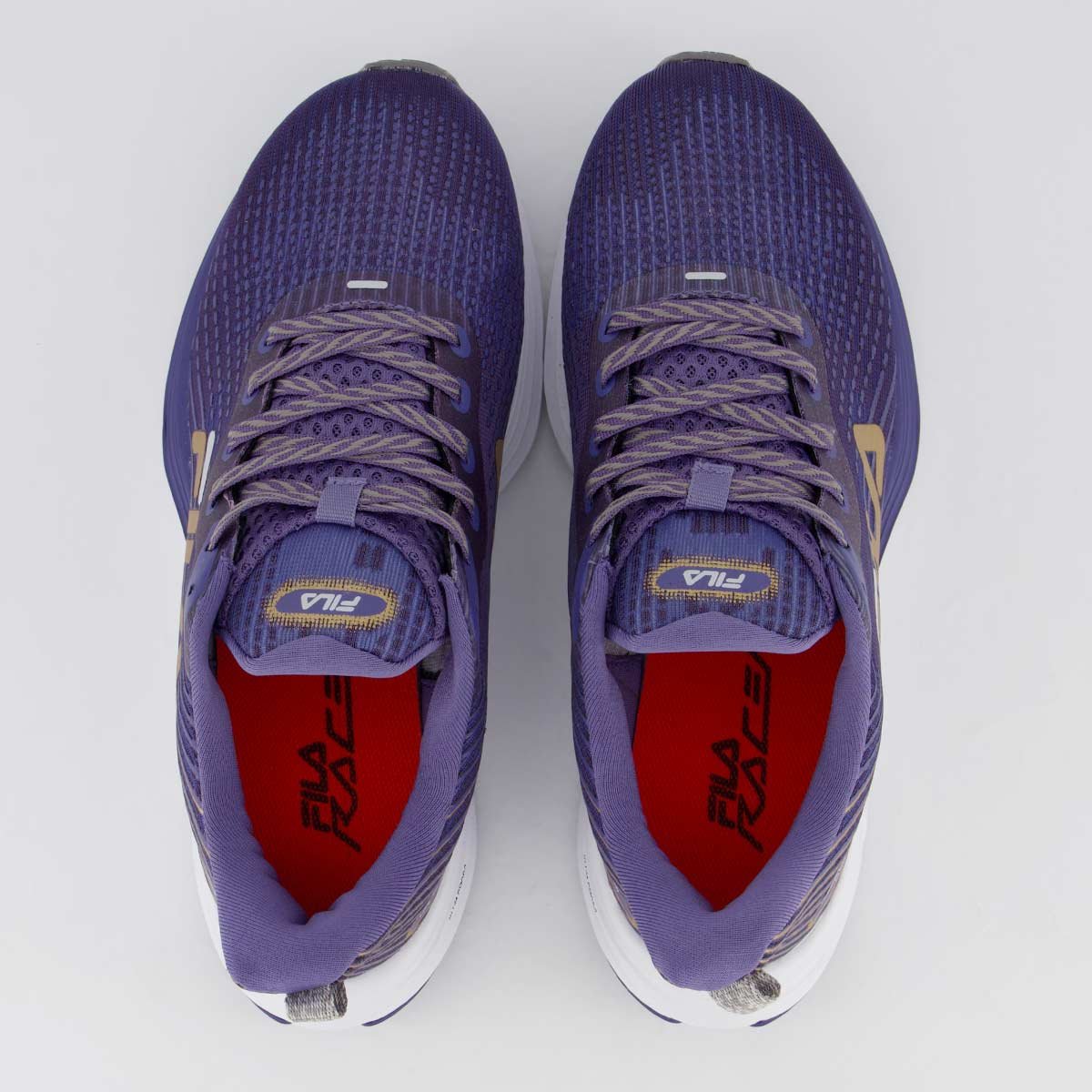 Tênis Fila Racer Curve Feminino Roxo Acinzentado e Dourado Roxo/Dourado 4