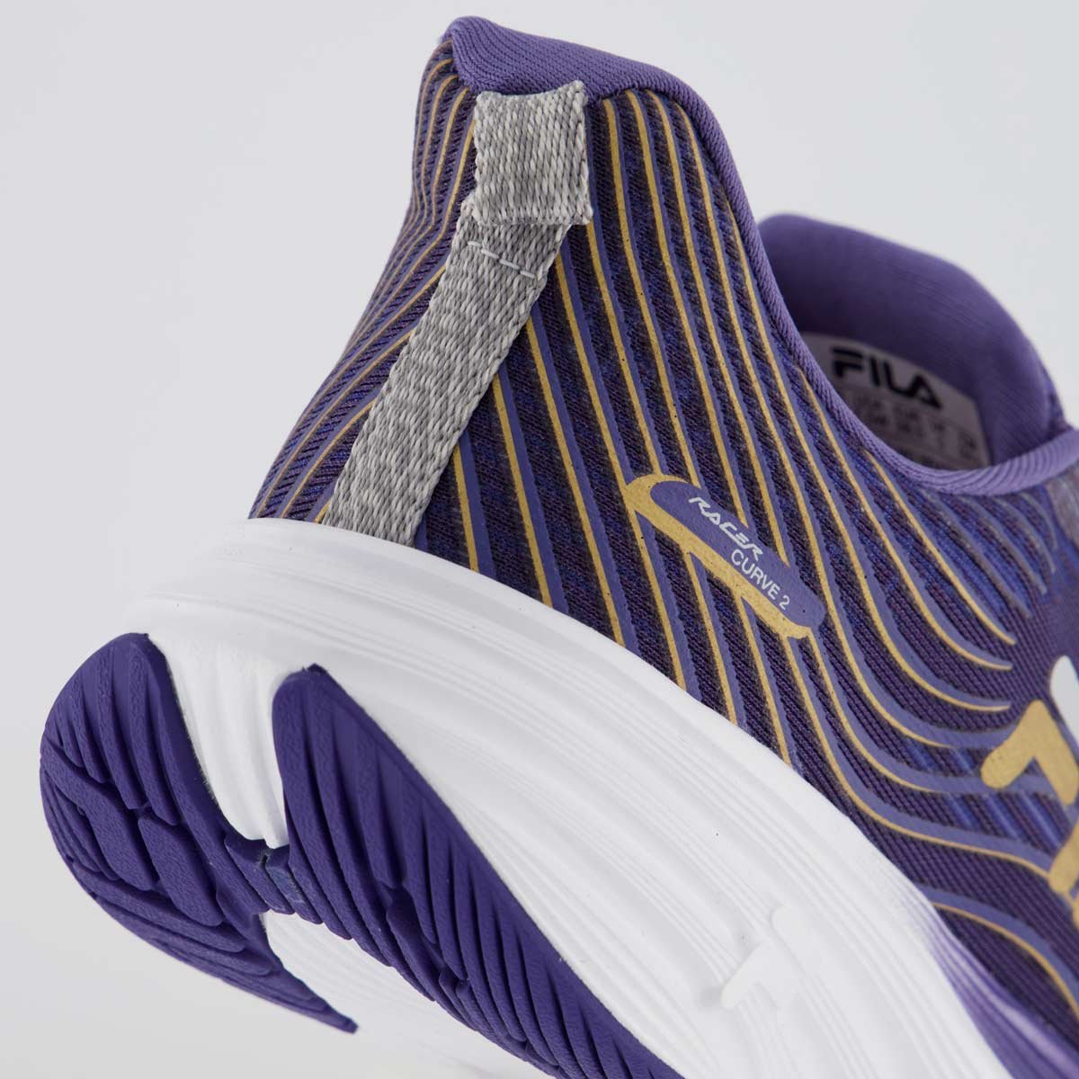 Tênis Fila Racer Curve Feminino Roxo Acinzentado e Dourado Roxo/Dourado 6