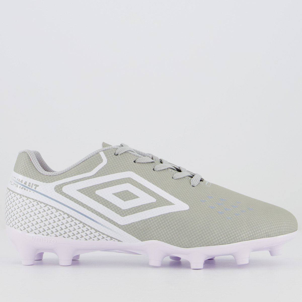 Chuteira Umbro Adamant Top Speed Campo Juvenil Cinza Cinza 1