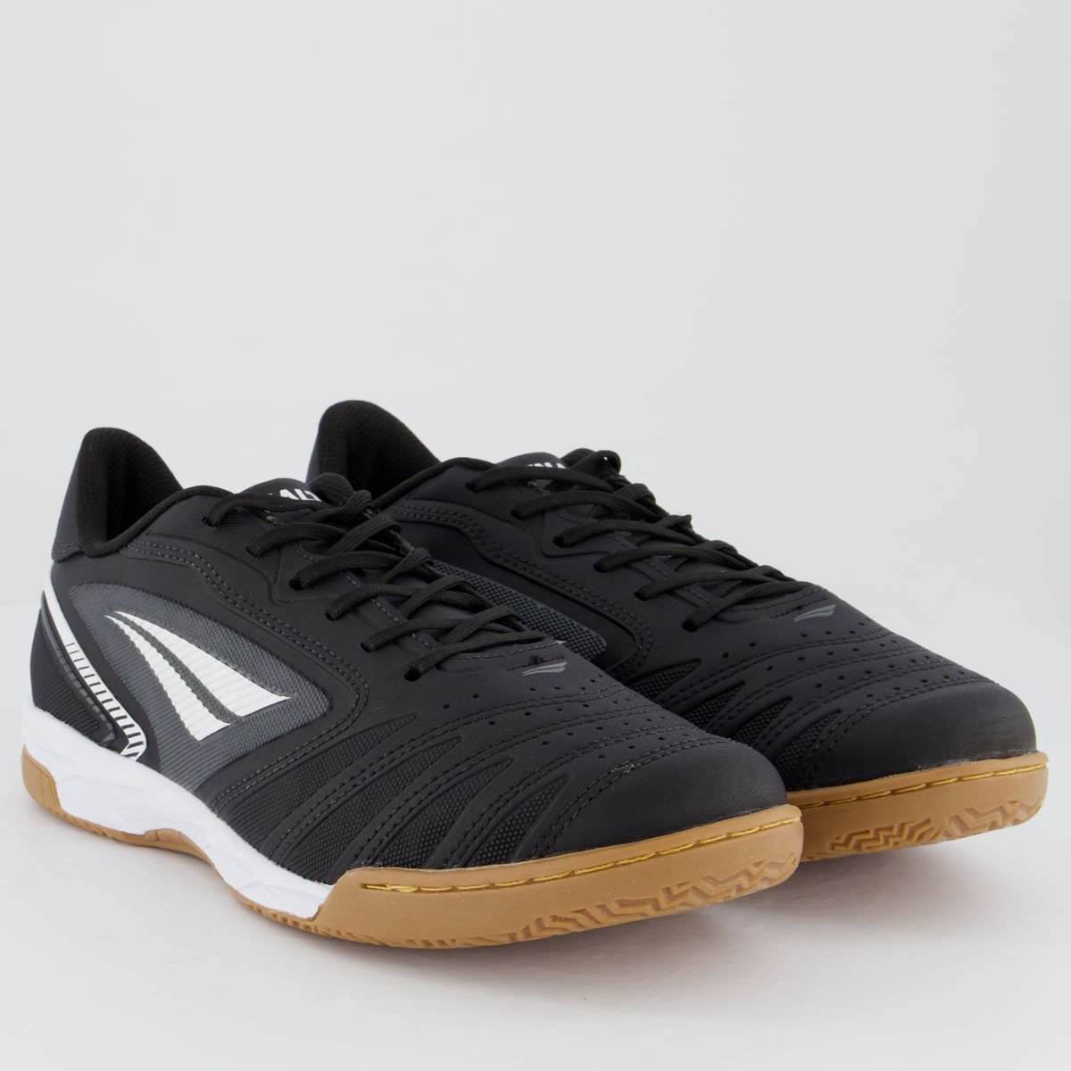 Chuteira Penalty Brasil 70 Y-1 Futsal Preta e Cinz Preto/Cinza 2