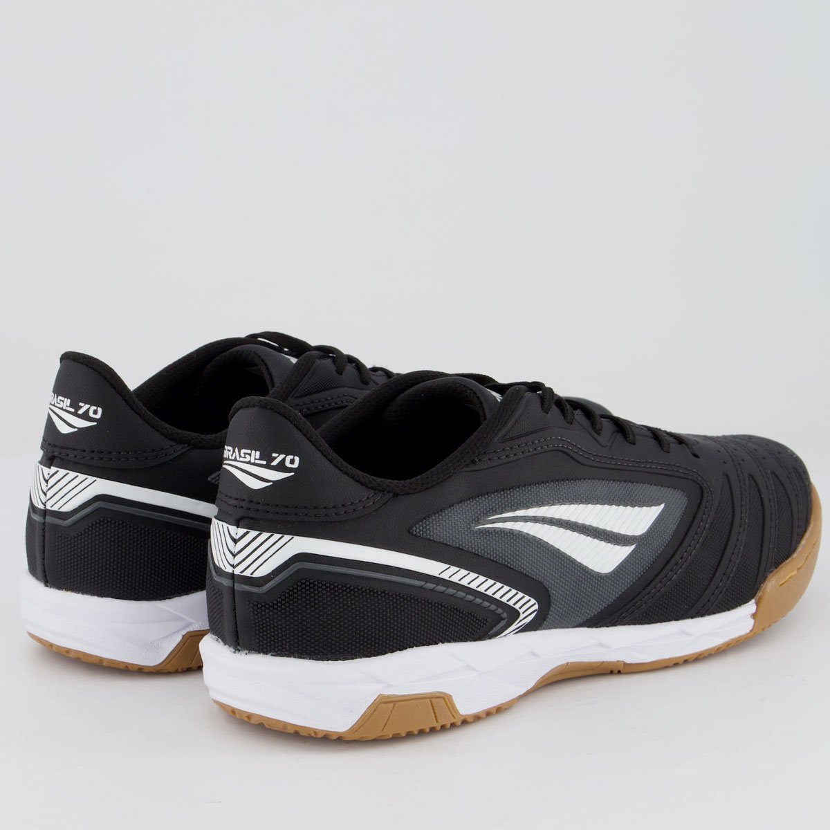 Chuteira Penalty Brasil 70 Y-1 Futsal Preta e Cinz Preto/Cinza 3