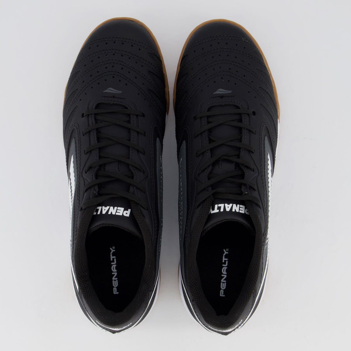 Chuteira Penalty Brasil 70 Y-1 Futsal Preta e Cinz Preto/Cinza 4