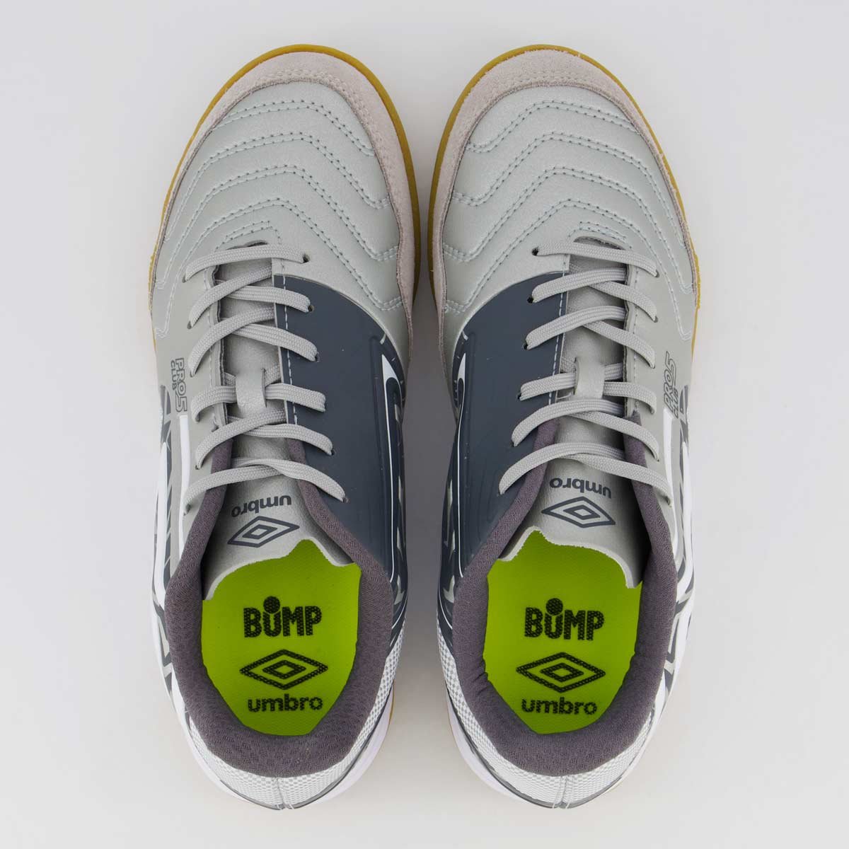 Chuteira Umbro Pro 5 Bump Club Futsal Prata Prata 4