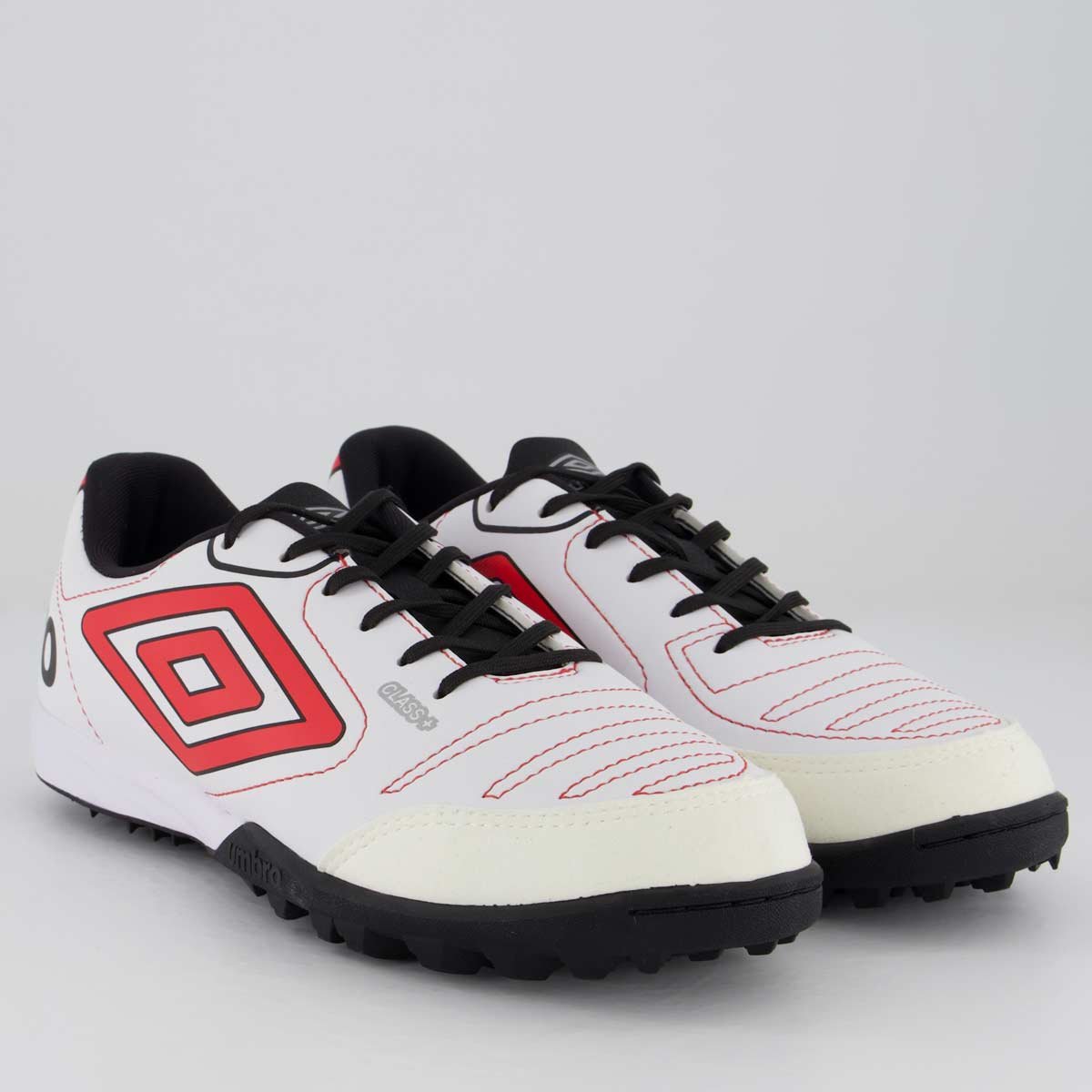 Chuteira Umbro Class+ Society Branca e Vermelha Branco/Vermelho 2