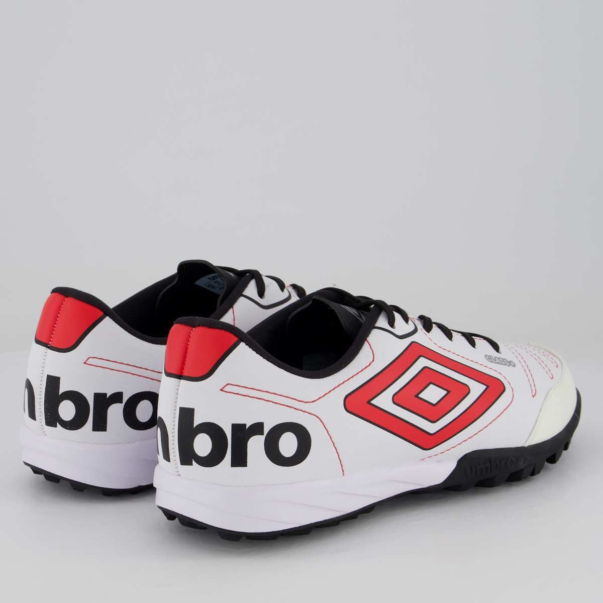 Chuteira Umbro Class+ Society Branca e Vermelha Branco/Vermelho 3