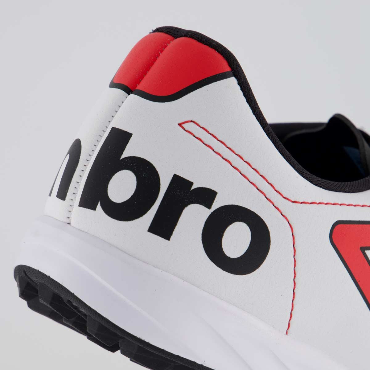 Chuteira Umbro Class+ Society Branca e Vermelha Branco/Vermelho 6