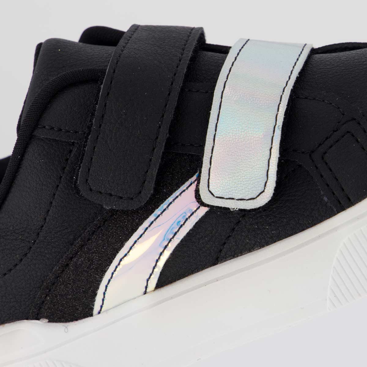 Tênis Klin Sky Holográfico Infantil Preto e Prata Preto/Prata 7