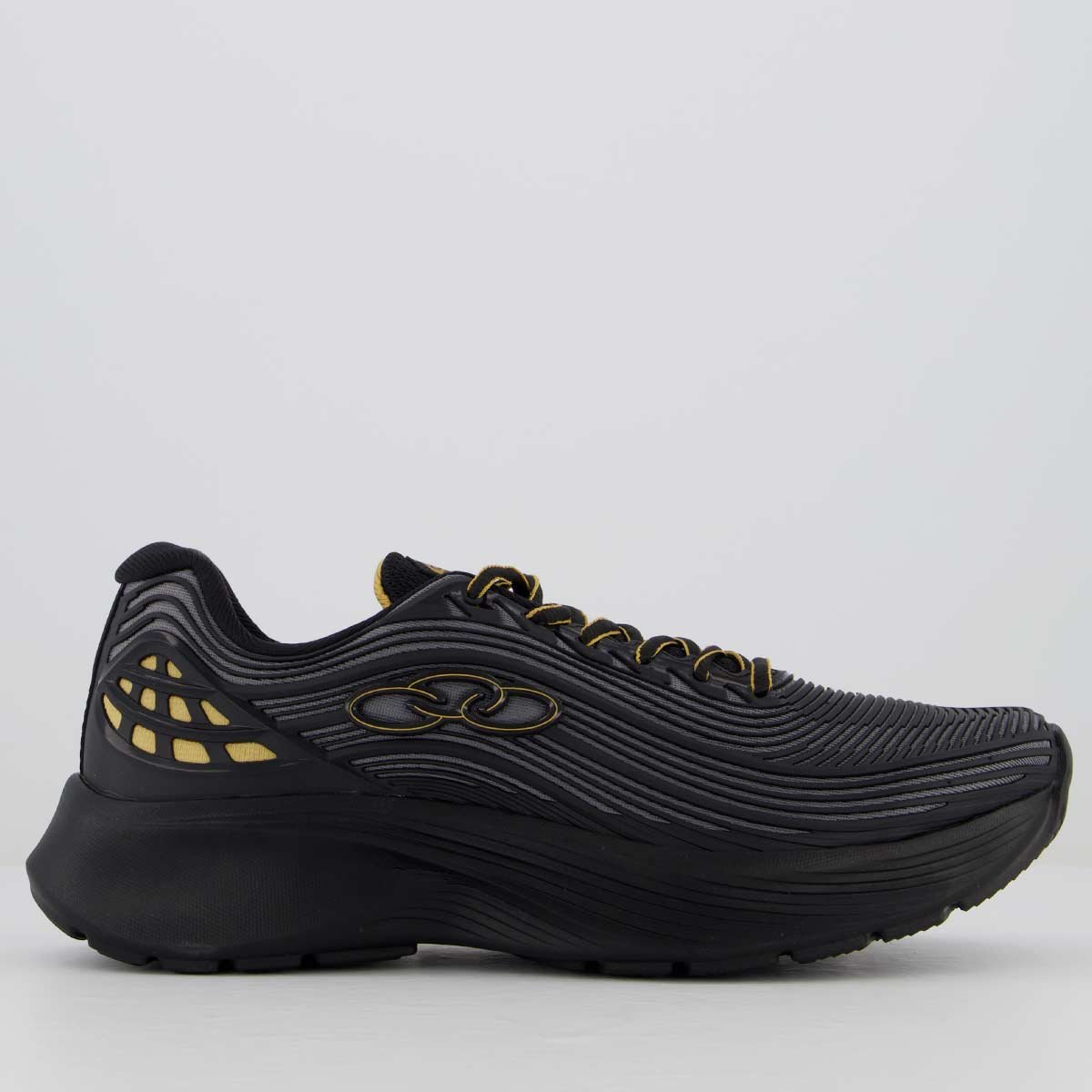 Tênis Olympikus Fluir Preto e Dourado Preto/Dourado 1