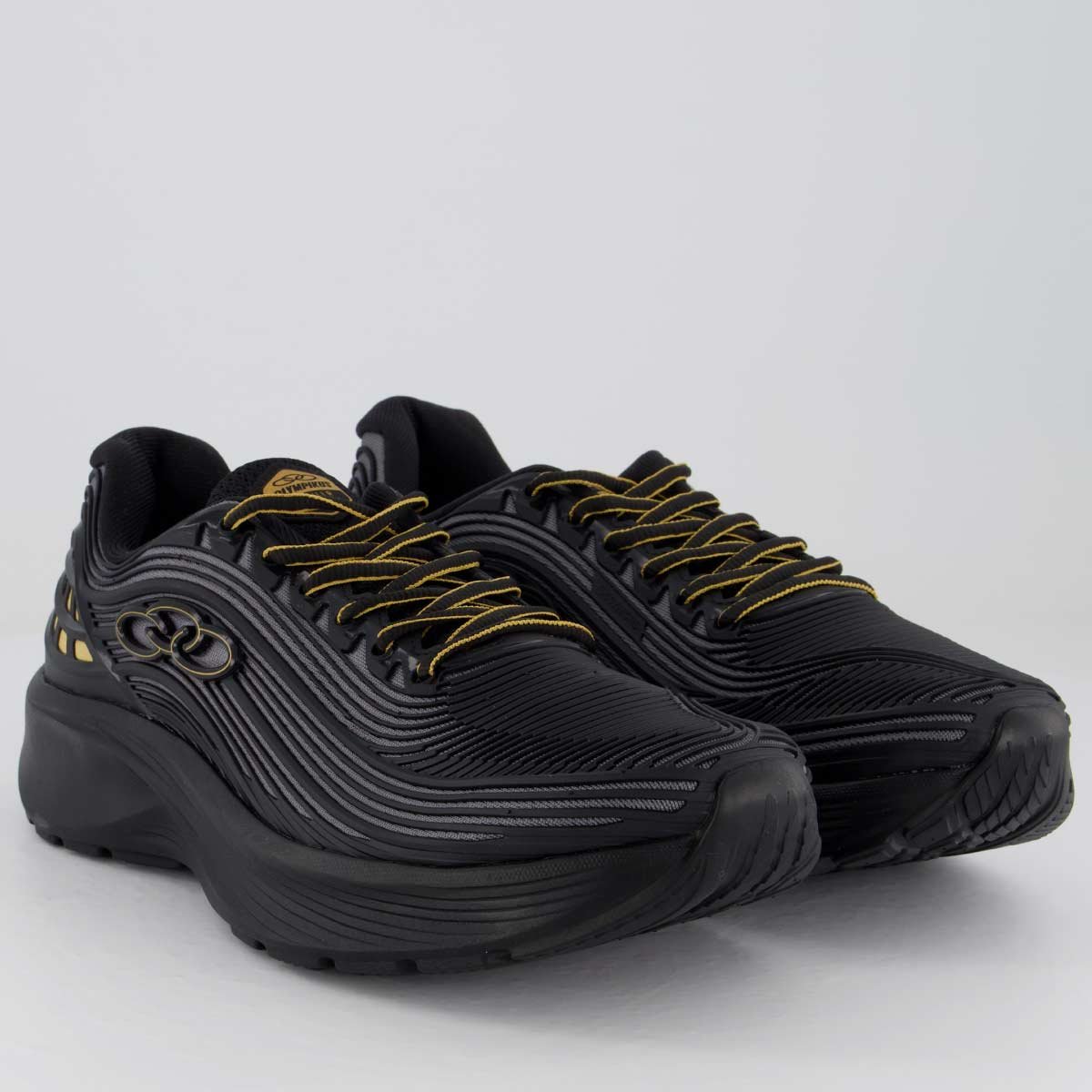 Tênis Olympikus Fluir Preto e Dourado Preto/Dourado 2