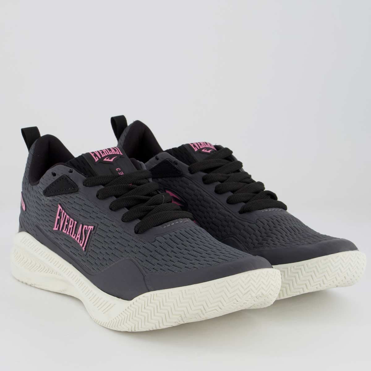 Tênis Everlast Range 3 Feminino Cinza e Rosa Cinza/Rosa 2