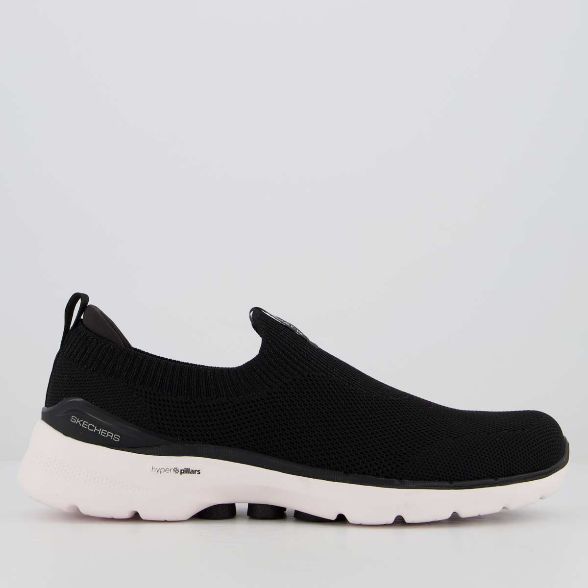 Tênis Skechers Go Walk 6 Vibrant Feminino Preto e Branco Preto/Branco 1