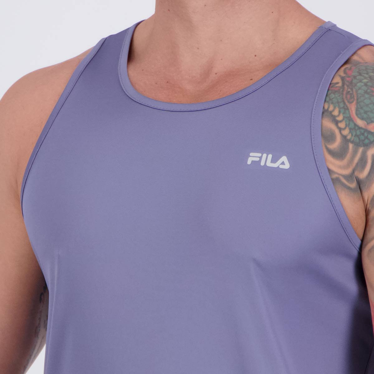 Regata Fila Basic Sports Polygin Azul Cinza 6