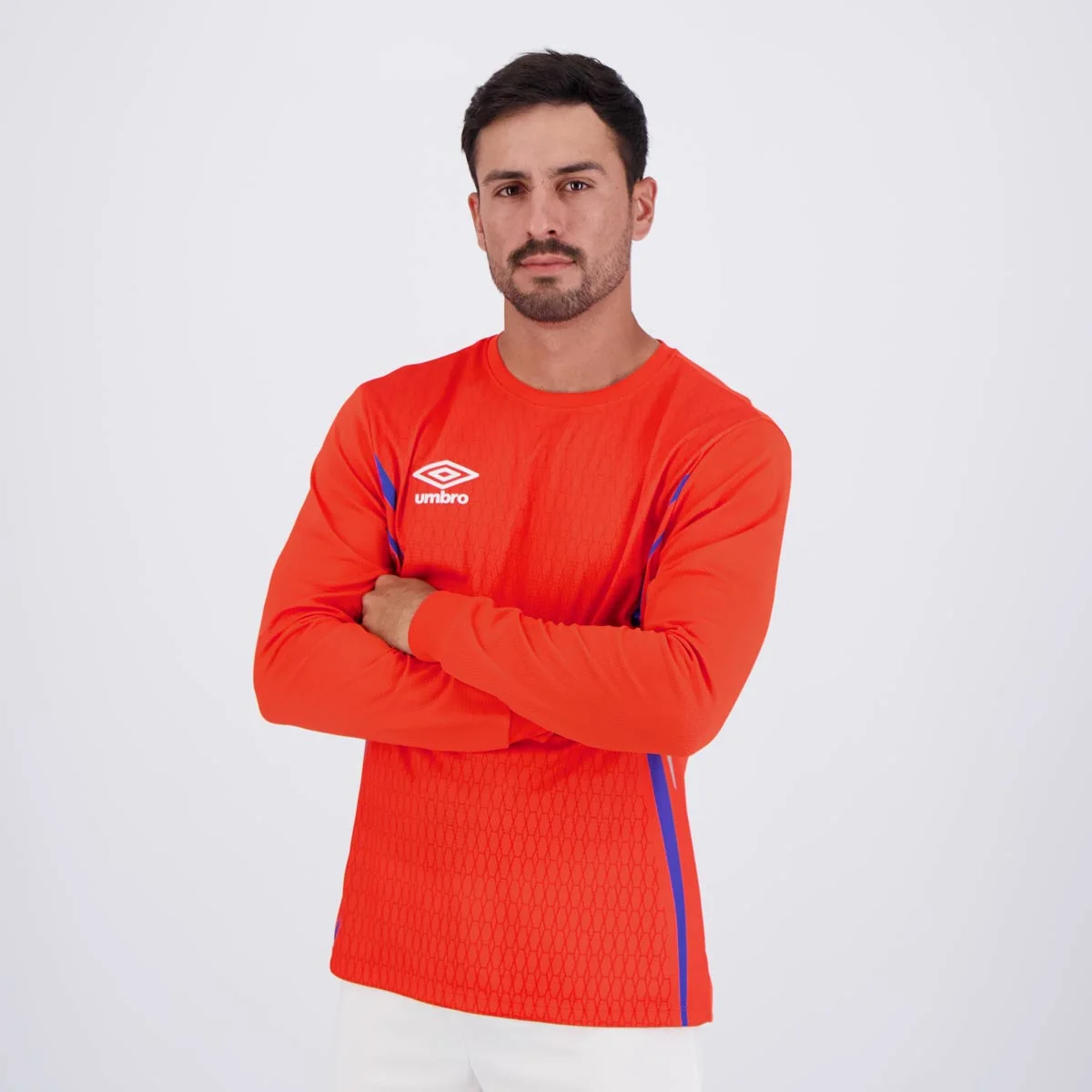 Camisa Umbro Goleiro Portiere Manga Longa Laranja Laranja 3